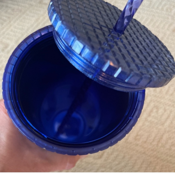 SALE!! 2 FOR $30 Starbucks Blueberry Pearl Grid Glitter Venti 24 oz Tumbler Cup - Picture 6 of 12